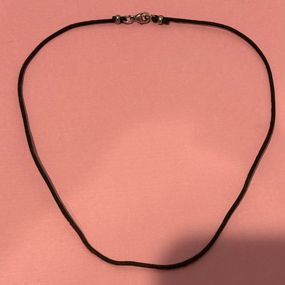 James Avery Retired Brown Leather Necklace